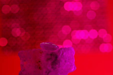 Deep Quartz, Macro Photography, Photomicrograph, Inclusions, Mineral,の写真素材