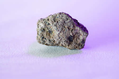 Frozen lava in the studio in front of black background photographed in Marco modeの写真素材