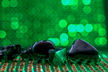 Gemstone also known as gem is a mineral or substance of organic origin, photographed in the studioの写真素材