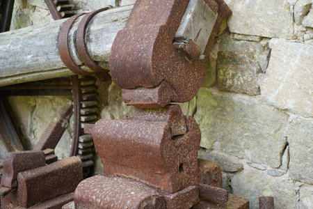 Details on an old Bavarian wooden farmhouse