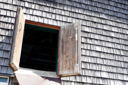 Construction made of wood in skeleton construction carpenter or carpenter work from wooden beams