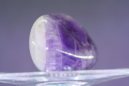 Amethyst Quartz is used as a gemstone and ornamental stone and has healing properties as a gem stoneの写真素材