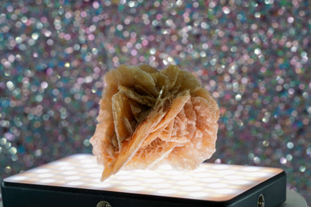 Thai dessert on the background of glittering bokeh.の写真素材
