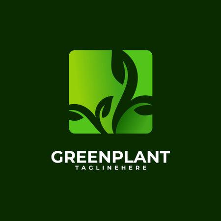 Plant Logo Vector Illustration Elegant Styleのイラスト素材