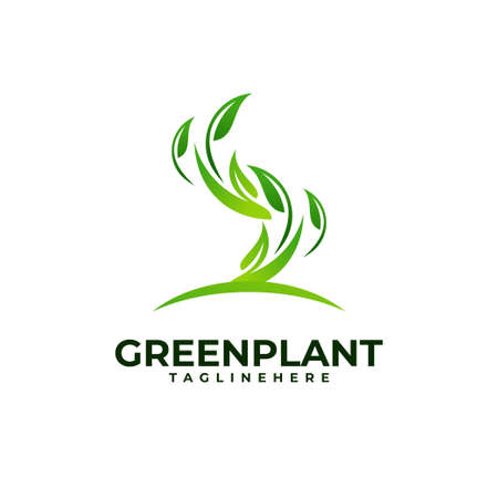 Plant Logo Vector Illustration Elegant Styleのイラスト素材