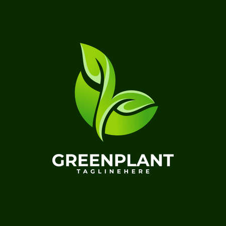 Plant Logo Vector Illustration Elegant Styleのイラスト素材