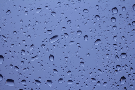 Rain drops on a windowの写真素材