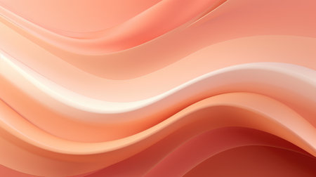 Abstract background with smooth lines in orange and pink colors. Peach Fuzz color backgroundの素材
