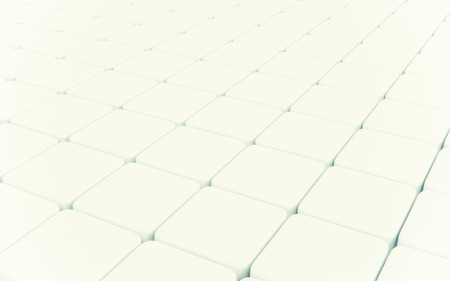 White abstract image of cubes background. 3d renderの写真素材