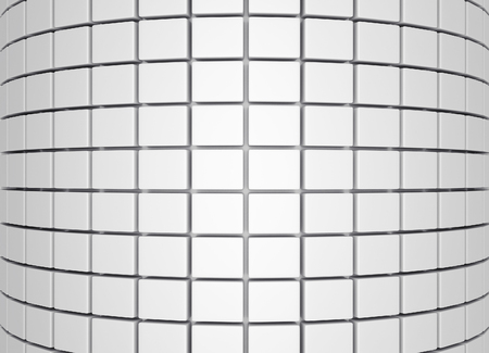 Abstract 3d white geometric background. White texture with shadow. 3D renderの写真素材