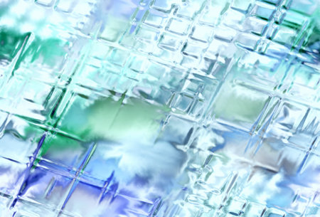 Abstract accumulation of polygons. 3d render
