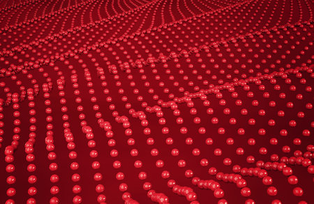Red technology abstract background perspective. 3d renderingの写真素材