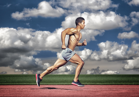 Sport concept. Runner manの写真素材