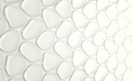 Abstact white futuristic wall. 3d render
