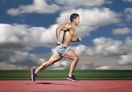 Sport concept. Runner manの写真素材