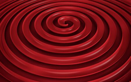 Red wavy background color splash, elegant classy design. 3d renderの写真素材