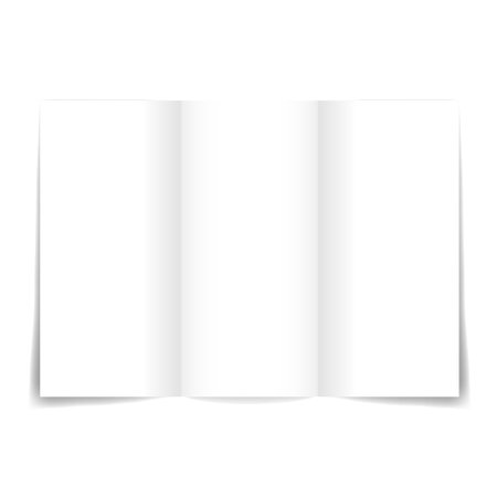 White blank open sheet template, vectorのイラスト素材