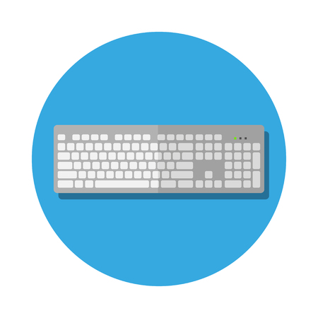 Flat keyboard icon top viewのイラスト素材