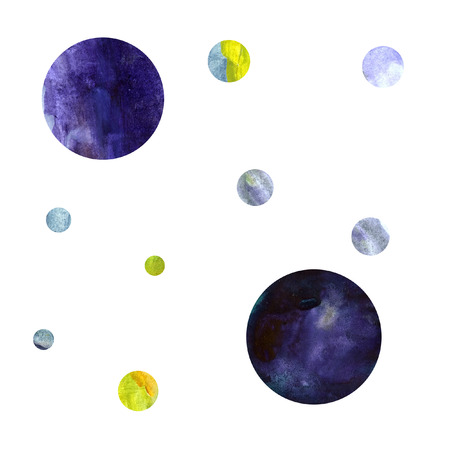 Watercolor texture spotsの写真素材