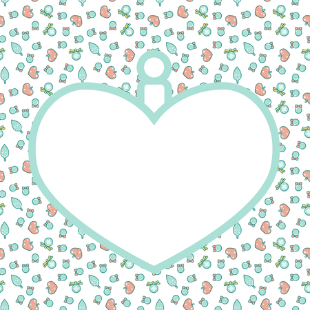 Christmas frame with pattern. Empty template for greeting card or invitation.のイラスト素材