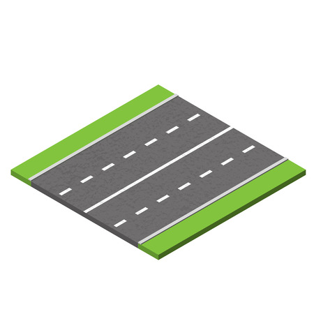 Isometric road, element for infographics.のイラスト素材
