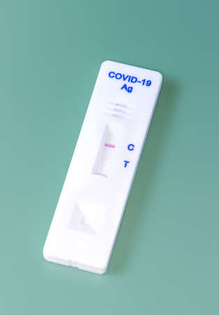 a negative rapid test for coronavirusの写真素材