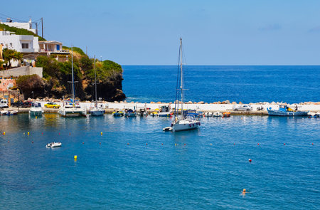 Seaview at Crete Island in the summer