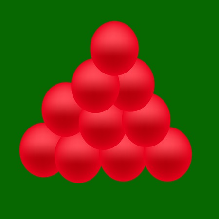 Red caviar on the green background.のイラスト素材