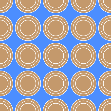 Seamless abstract vector pattern on the blue backgroundの写真素材