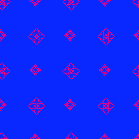 Seamless Pattern on the blue backgroundのイラスト素材
