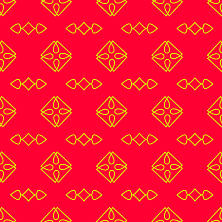 Seamless Pattern on the red backgroundのイラスト素材