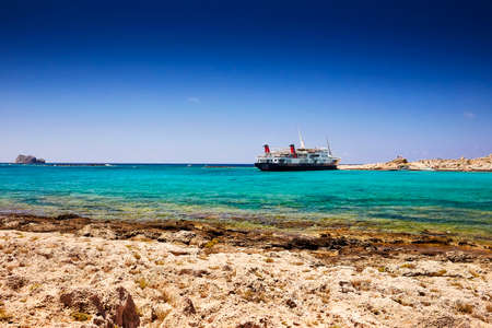Beautiful seaview at the Gramvousa island.のeditorial素材