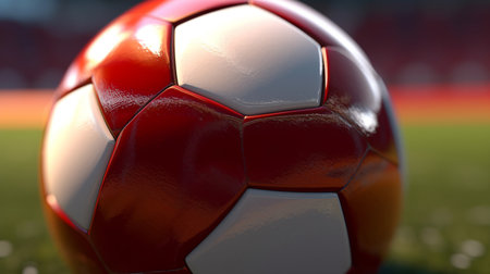 Soccer ball for posters, banners, sports concept, Generated AIの素材