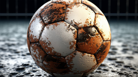 Soccer ball for posters, banners, sports concept, Generated AIの素材