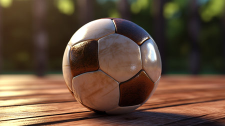 Soccer ball for posters, banners, sports concept, Generated AIの素材