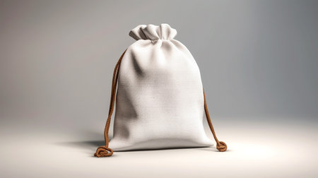 Mock-up of a white tote bag for designers and merchants, Generated AIの素材