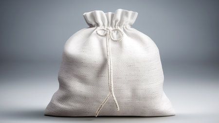 Mock-up of a white tote bag for designers and merchants, Generated AIの素材