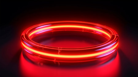 Neon banner, space for text, Generated AIの素材