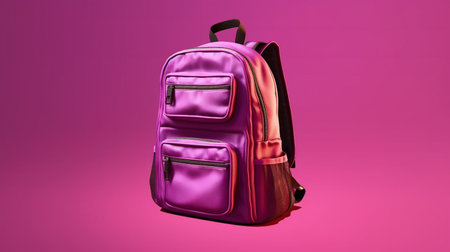 School backpack for books and textbooks, school year, academic school year startの素材
