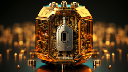 Microsearch, electronic and digital access, user authentication system, technology and cybernetics, computer security system, cybersecurity, information security, encryption, secure Internet access, data protectionの素材