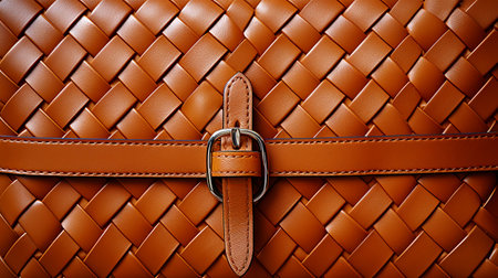 Leather woven surface, background, faux leather, texture for bag, doors, walls, wallpaperの素材