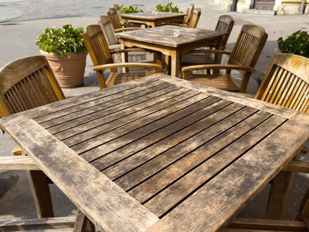 Rustic outdoor cafの写真素材