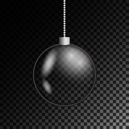 Glass Christmas ball.のイラスト素材