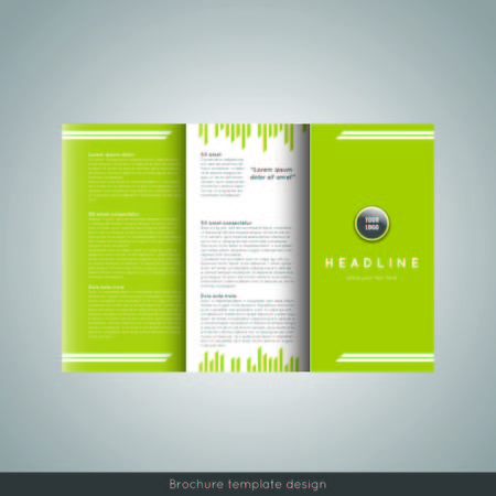 Tri-fold brochure template design. Corporate booklet.のイラスト素材