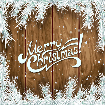 Merry Christmas Calligraphic Letteringのイラスト素材