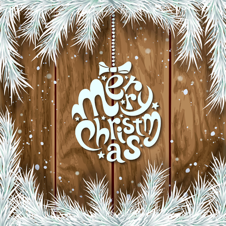 Merry Christmas Calligraphic Letteringのイラスト素材