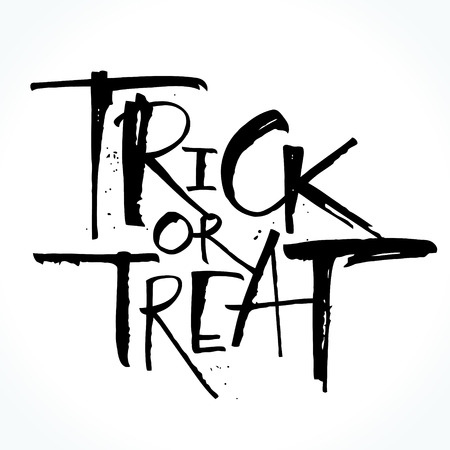 Trick or treat lettering for Halloweenのイラスト素材