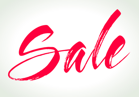 Sale lettering. Vector illustration.のイラスト素材