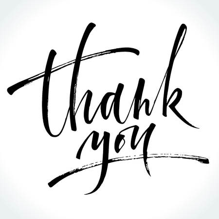 Thank You modern calligraphyのイラスト素材