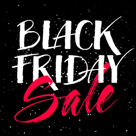 Black Friday Sale letteringのイラスト素材